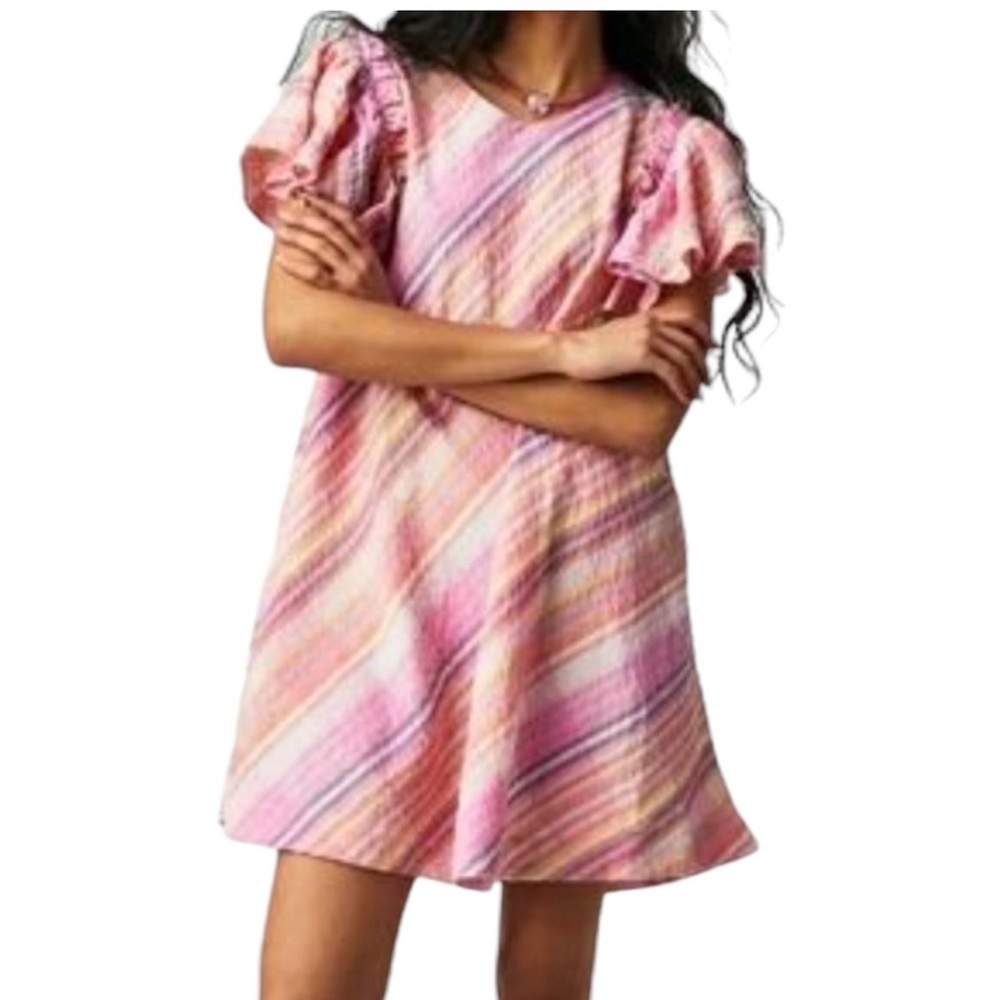 Free People Pink Plaid Yara Dress